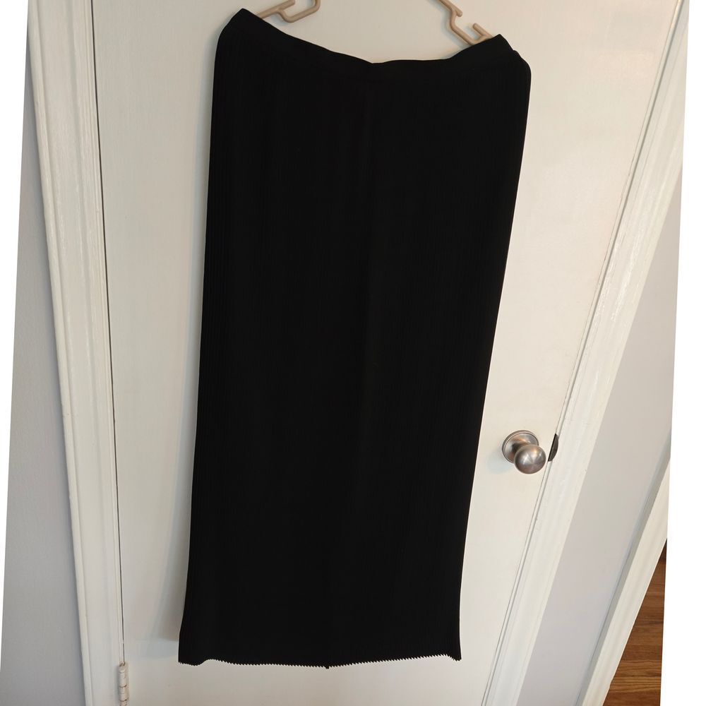 Talbots Black Pleated Maxi Skirt Elegant Evening Formal Wear Size‎ 10 NWT $198